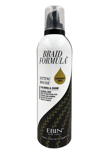 EBIN NEW YORK Braid Formula Setting Mousse Claming & Shine- Rosemary Mint+Biotin (12.49 oz)
Sareya Beauty Supply Store in Calgary Alberta Canada